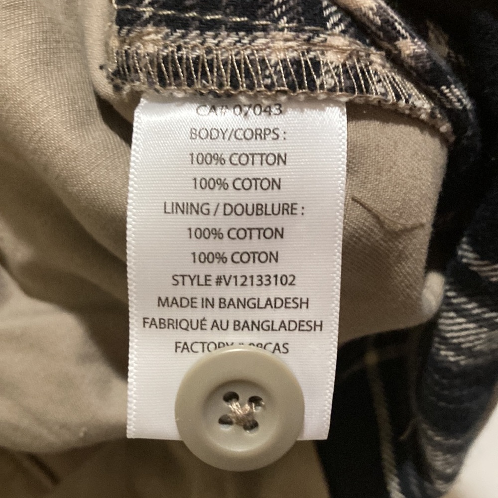 Nwot Valor Collection Tan Button Down Lined Shack… - image 4